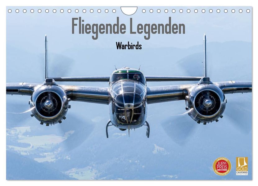 Fliegende Legenden - Warbirds (Wandkalender 2027 DIN A4 quer) CALVENDO Monatskalender