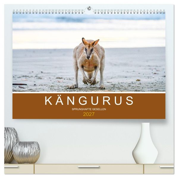 Kängurus sprunghafte Gesellen (hochwertiger Premium Wandkalender 2027 DIN A2 quer) Kunstdruck in Hochglanz