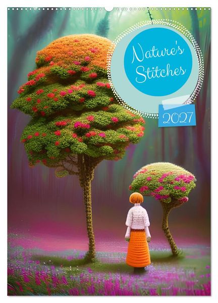 Nature's Stitches (Wall Calendar 2027 DIN A2 portrait) CALVENDO 12 Month Wall Calendar