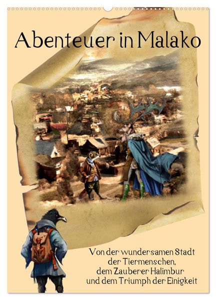 Abenteuer in Malako (Wandkalender 2027 DIN A2 hoch) CALVENDO Monatskalender