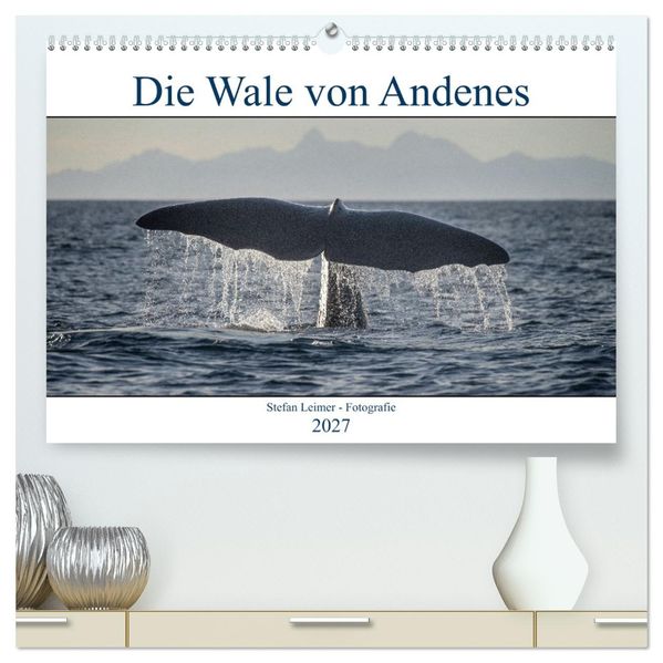 Die Wale von Andenes (hochwertiger Premium Wandkalender 2027 DIN A2 quer) Kunstdruck in Hochglanz