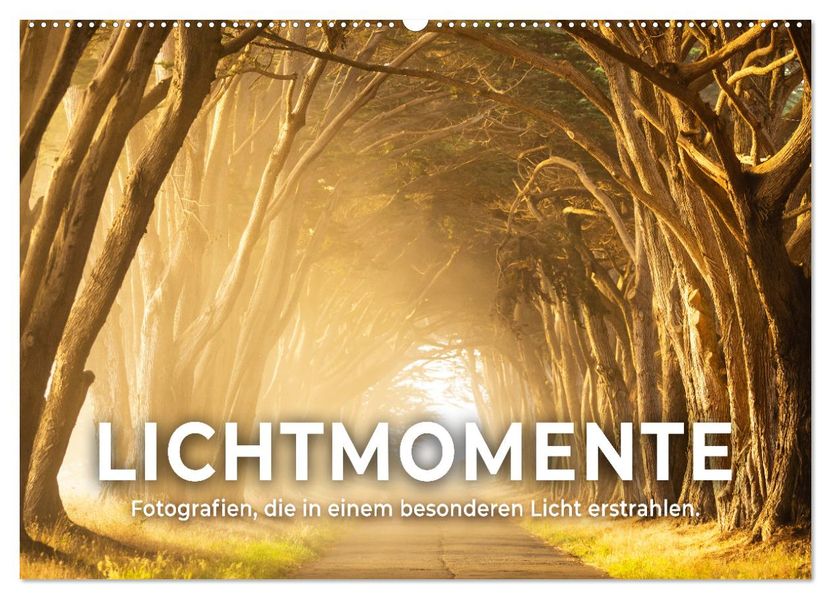 Lichtmomente - Fotografien die in einem besonderen Licht erstrahlen. (Wandkalender 2027 DIN A2 quer) CALVENDO Monatskalender