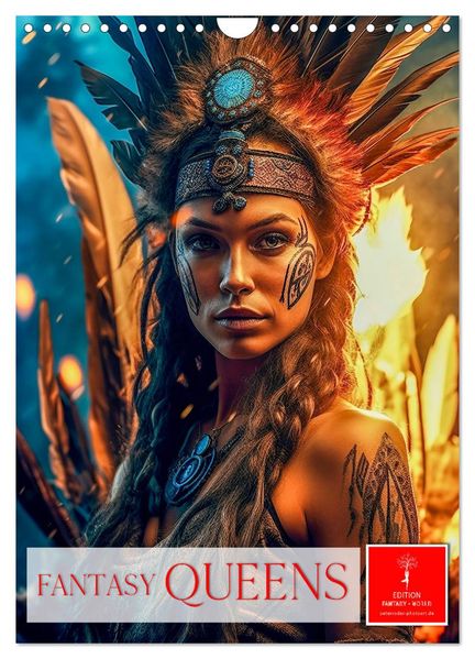 Fantasy Queens (Wandkalender 2027 DIN A4 hoch) CALVENDO Monatskalender