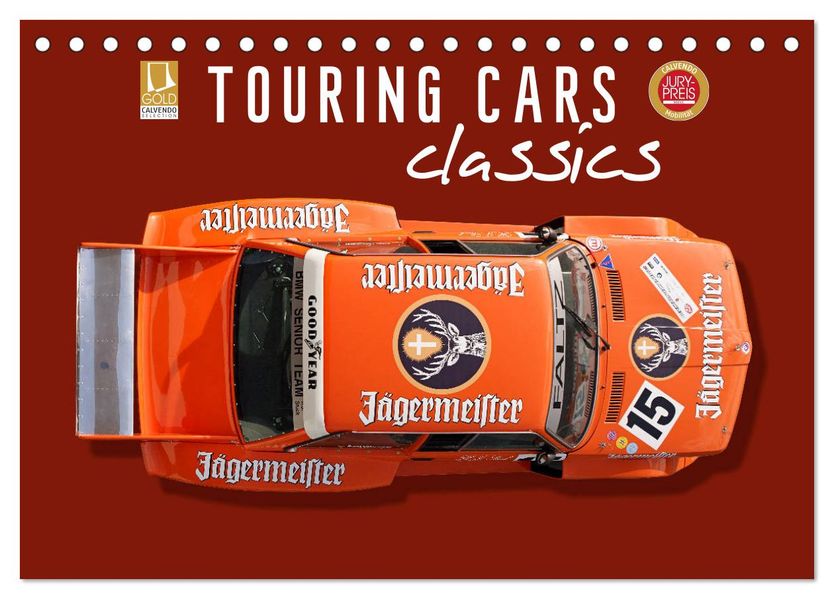 Tourenwagen Classics (Tischkalender 2027 DIN A5 quer) CALVENDO Monatskalender