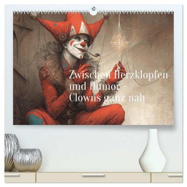 Zwischen Herzklopfen und Humor - Clowns ganz nah (hochwertiger Premium Wandkalender 2027 DIN A2 quer) Kunstdruck in Hochglanz