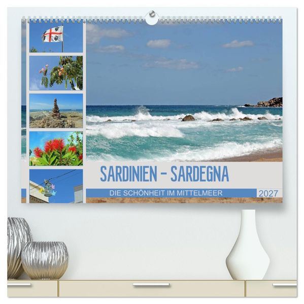 SARDINIEN - SARDEGNA (hochwertiger Premium Wandkalender 2027 DIN A2 quer) Kunstdruck in Hochglanz