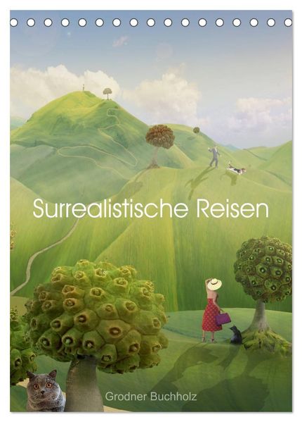 Surrealistische Reisen (Tischkalender 2027 DIN A5 hoch) CALVENDO Monatskalender