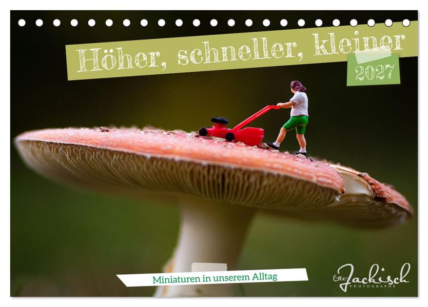 Höher schneller kleiner - Miniaturen in unserem Alltag (Tischkalender 2027 DIN A5 quer) CALVENDO Monatskalender