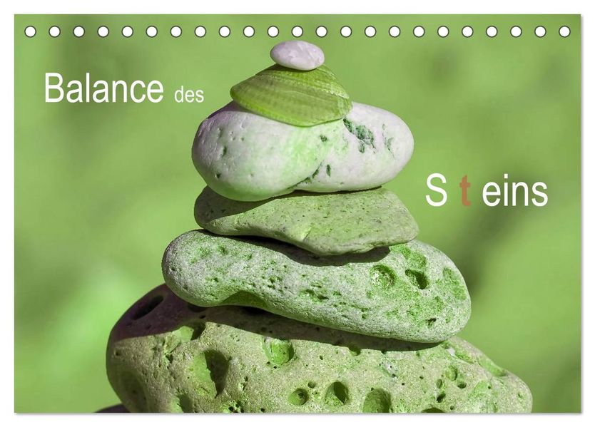Balance des Steins (Tischkalender 2027 DIN A5 quer) CALVENDO Monatskalender