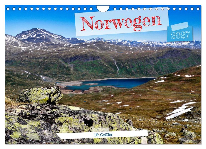 Norwegen Wanderbar (Wandkalender 2027 DIN A4 quer) CALVENDO Monatskalender