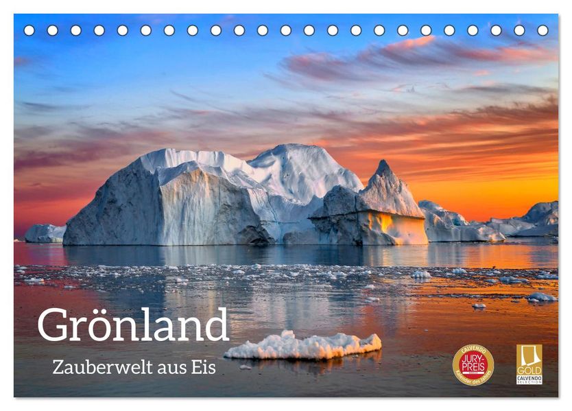 Grönland - Zauberwelt aus Eis (Tischkalender 2027 DIN A5 quer) CALVENDO Monatskalender