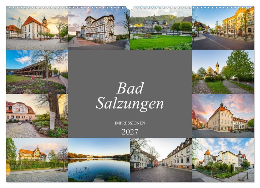 Bad Salzungen Impressionen (Wandkalender 2027 DIN A2 quer) CALVENDO Monatskalender