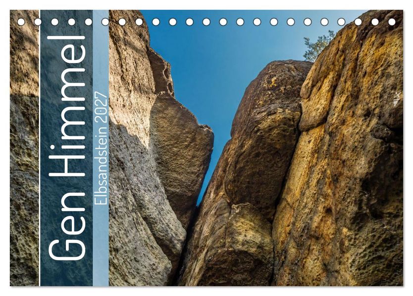 Gen Himmel - Elbsandstein (Tischkalender 2027 DIN A5 quer) CALVENDO Monatskalender