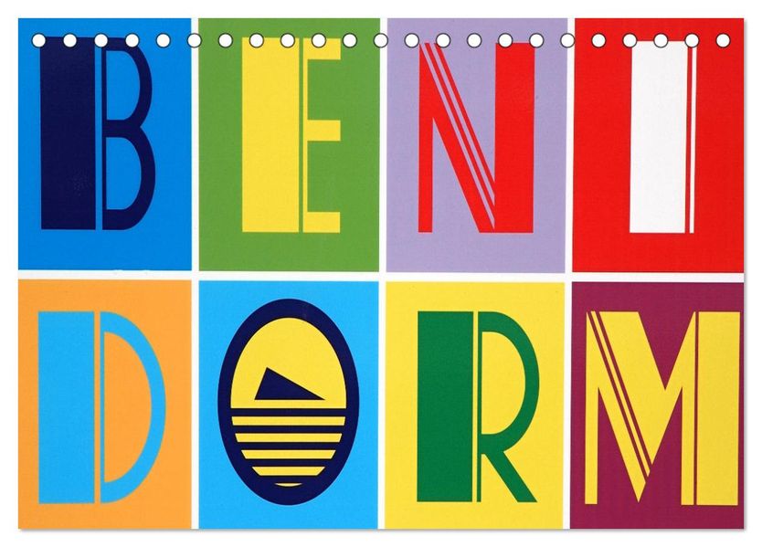 Benidorm (Tischkalender 2027 DIN A5 quer) CALVENDO Monatskalender