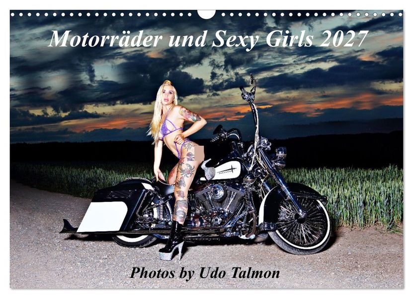 Motorräder und Sexy Girls (Wandkalender 2027 DIN A3 quer) CALVENDO Monatskalender