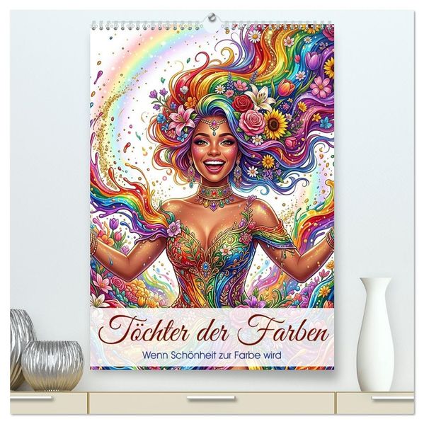 Töchter der Farben (hochwertiger Premium Wandkalender 2027 DIN A2 hoch) Kunstdruck in Hochglanz
