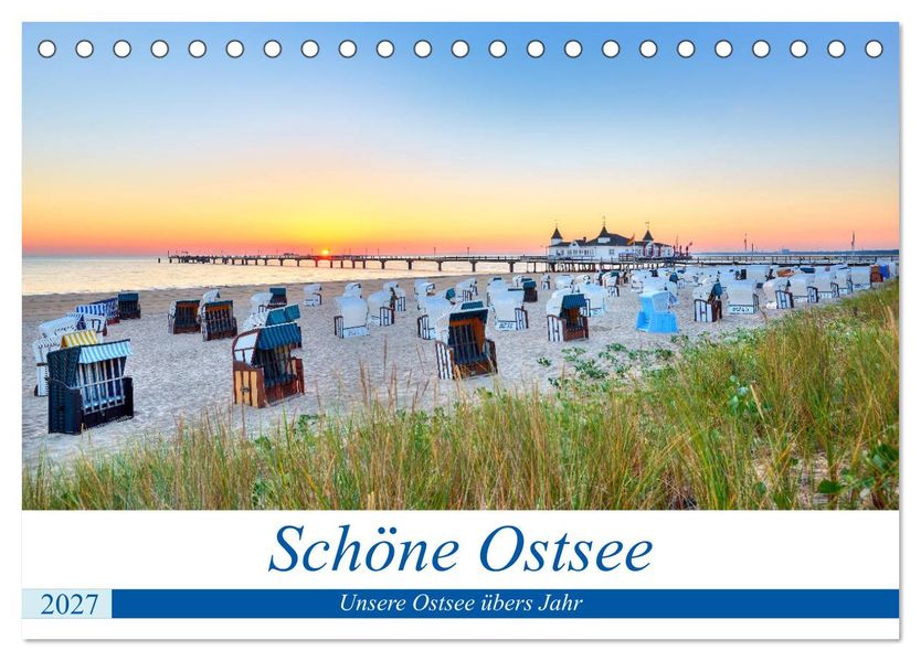 Schöne Ostsee - Impressionen übers Jahr (Tischkalender 2027 DIN A5 quer) CALVENDO Monatskalender