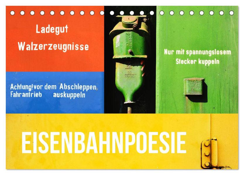 EISENBAHNPOESIE (Tischkalender 2027 DIN A5 quer) CALVENDO Monatskalender