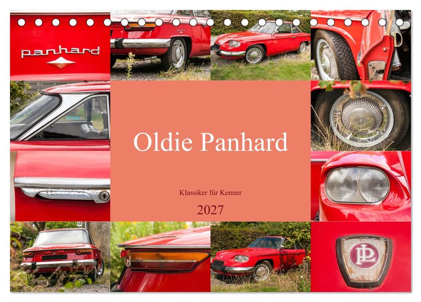 Oldie Panhard - Klassiker für Kenner (Tischkalender 2027 DIN A5 quer) CALVENDO Monatskalender