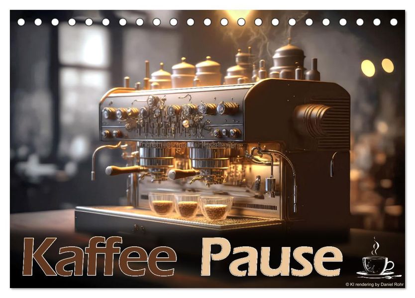 Kaffee Pause (Tischkalender 2027 DIN A5 quer) CALVENDO Monatskalender