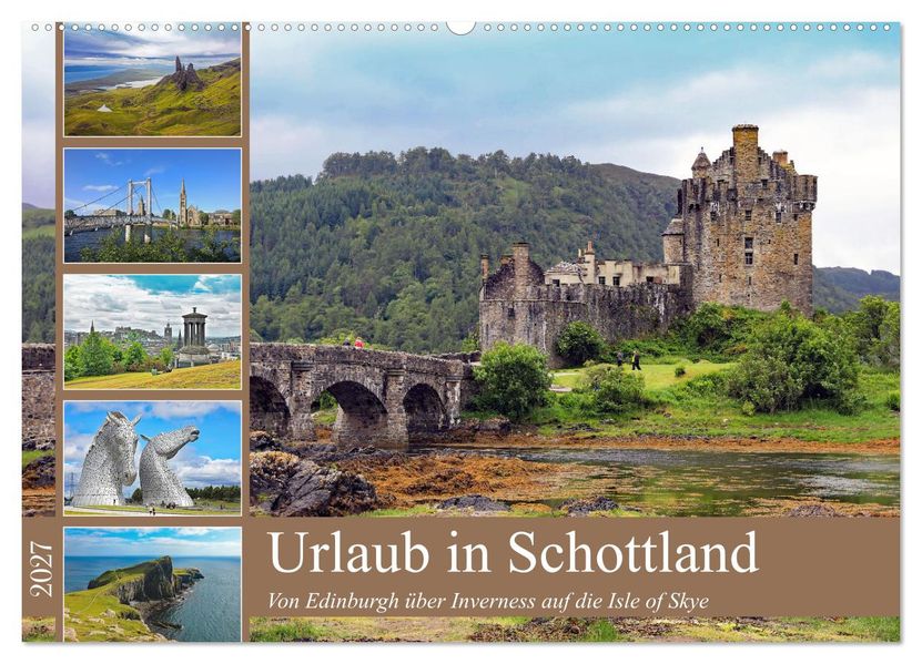 Urlaub in Schottland (Wandkalender 2027 DIN A2 quer) CALVENDO Monatskalender