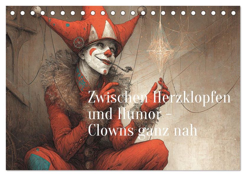 Zwischen Herzklopfen und Humor - Clowns ganz nah (Tischkalender 2027 DIN A5 quer) CALVENDO Monatskalender
