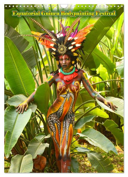 Equatorial Guinea Bodypainting Festival (Wall Calendar 2027 DIN A3 portrait) CALVENDO 12 Month Wall Calendar