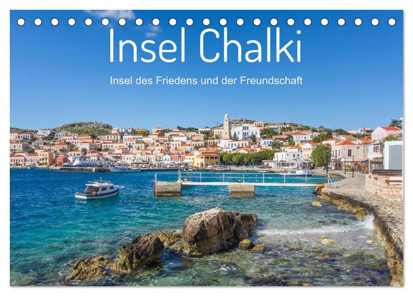 Insel Chalki (Tischkalender 2027 DIN A5 quer) CALVENDO Monatskalender