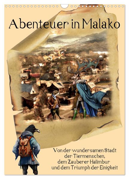 Abenteuer in Malako (Wandkalender 2027 DIN A3 hoch) CALVENDO Monatskalender
