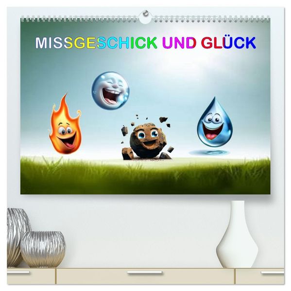 Missgeschick und Glück (hochwertiger Premium Wandkalender 2027 DIN A2 quer) Kunstdruck in Hochglanz