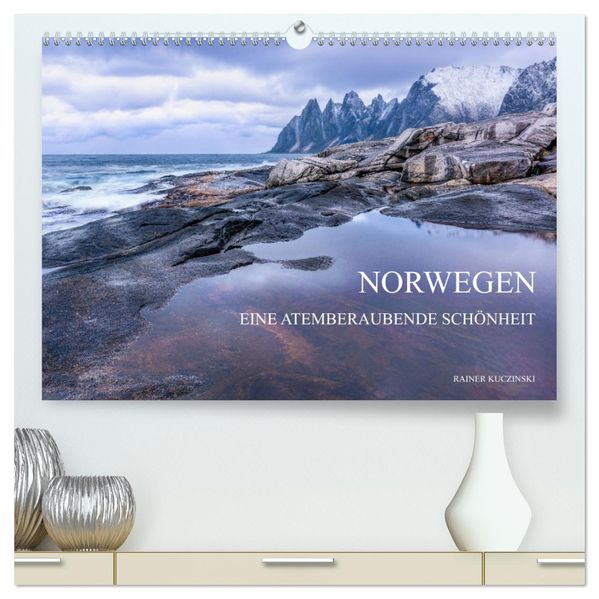 NORWEGEN - EINE ATEMBERAUBENDE SCHÖNHEIT (hochwertiger Premium Wandkalender 2027 DIN A2 quer) Kunstdruck in Hochglanz
