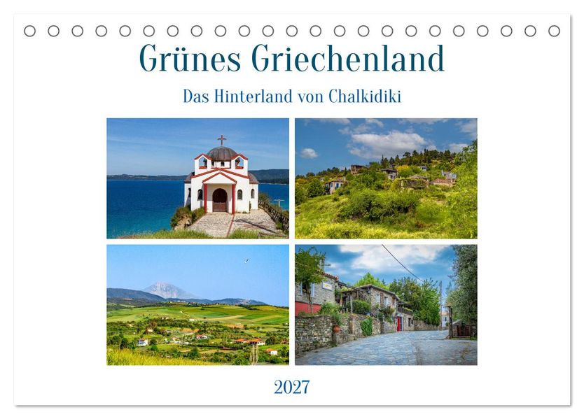 Grünes Griechenland (Tischkalender 2027 DIN A5 quer) CALVENDO Monatskalender