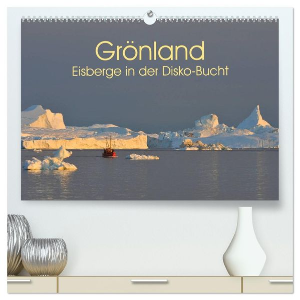 Grönland: Eisberge in der Disko Bucht (hochwertiger Premium Wandkalender 2027 DIN A2 quer) Kunstdruck in Hochglanz