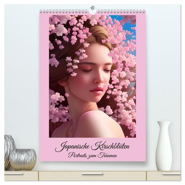 Japanische Kirschblüten - Portraits zum Träumen (hochwertiger Premium Wandkalender 2027 DIN A2 hoch) Kunstdruck in Hochglanz