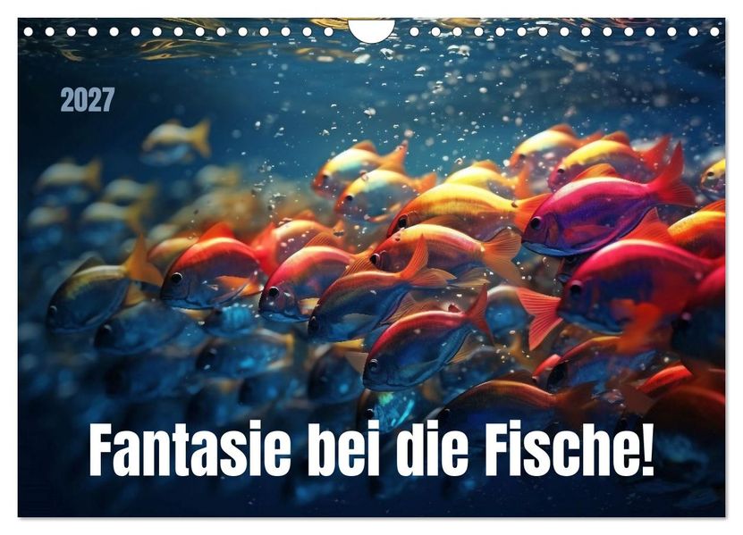 Fantasie bei die Fische! (Wandkalender 2027 DIN A4 quer) CALVENDO Monatskalender