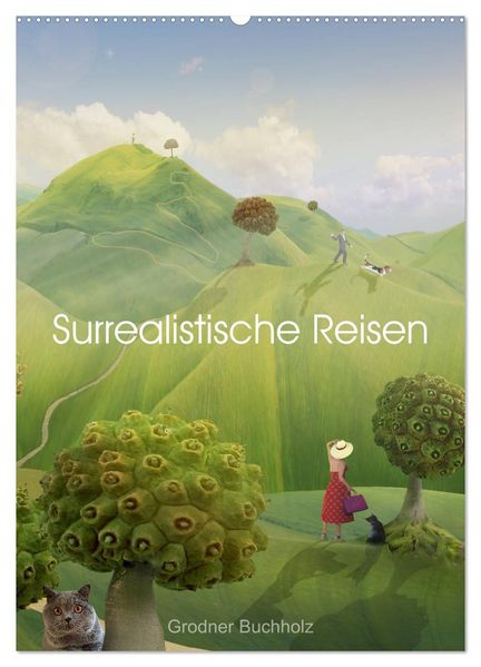 Surrealistische Reisen (Wandkalender 2027 DIN A2 hoch) CALVENDO Monatskalender