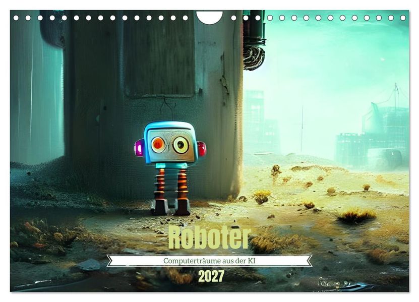Roboter - Computerträume aus der KI (Wandkalender 2027 DIN A4 quer) CALVENDO Monatskalender
