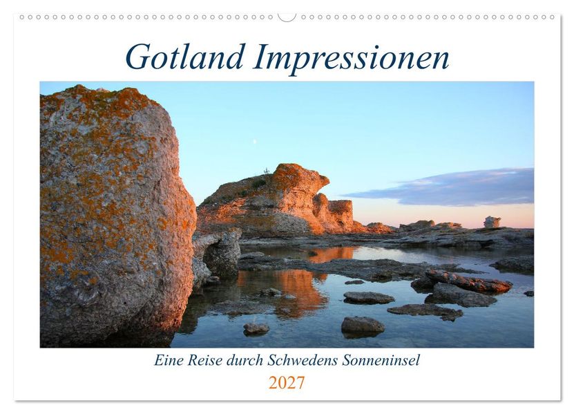 Gotland Impressionen (Wandkalender 2027 DIN A2 quer) CALVENDO Monatskalender