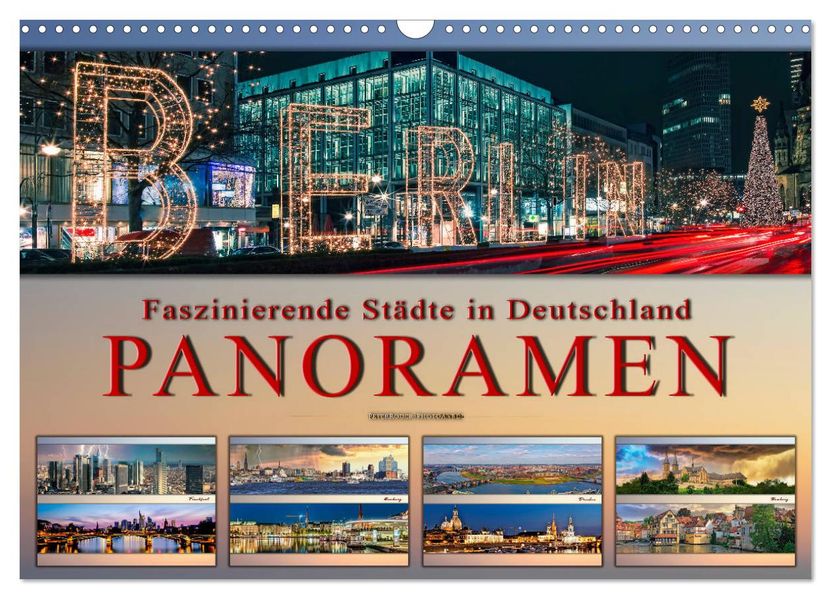 Faszinierende Städte in Deutschland - Panoramen (Wandkalender 2027 DIN A3 quer) CALVENDO Monatskalender