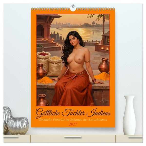 Göttliche Töchter Indiens (hochwertiger Premium Wandkalender 2027 DIN A2 hoch) Kunstdruck in Hochglanz