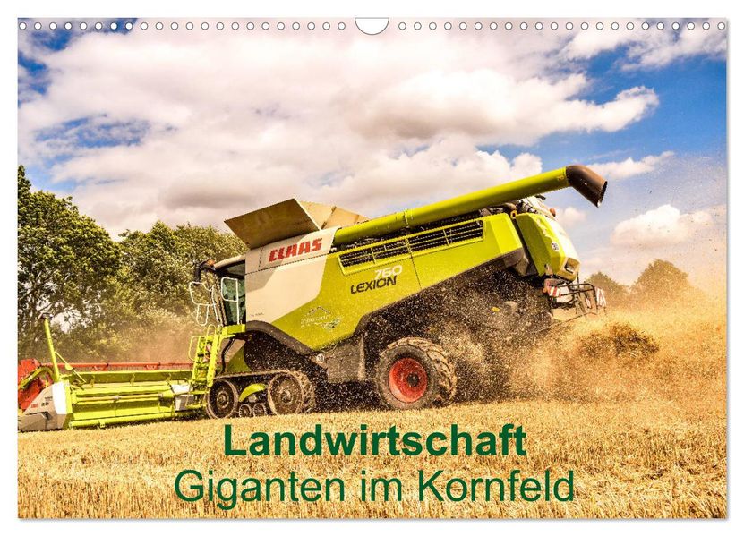 Landwirtschaft - Giganten im Kornfeld (Wandkalender 2027 DIN A3 quer) CALVENDO Monatskalender