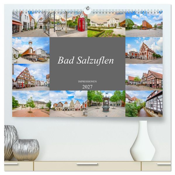 Bad Salzuflen Impressionen (hochwertiger Premium Wandkalender 2027 DIN A2 quer) Kunstdruck in Hochglanz
