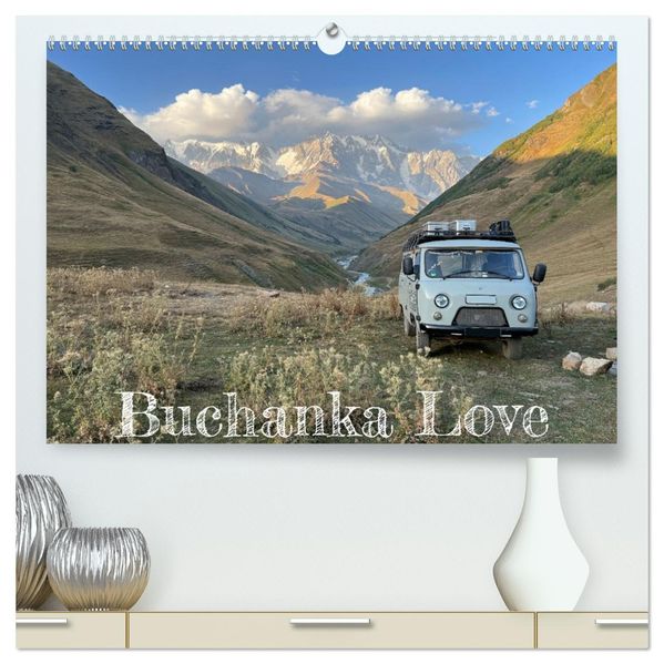 UAZ 452 Buchanka Love (hochwertiger Premium Wandkalender 2027 DIN A2 quer) Kunstdruck in Hochglanz