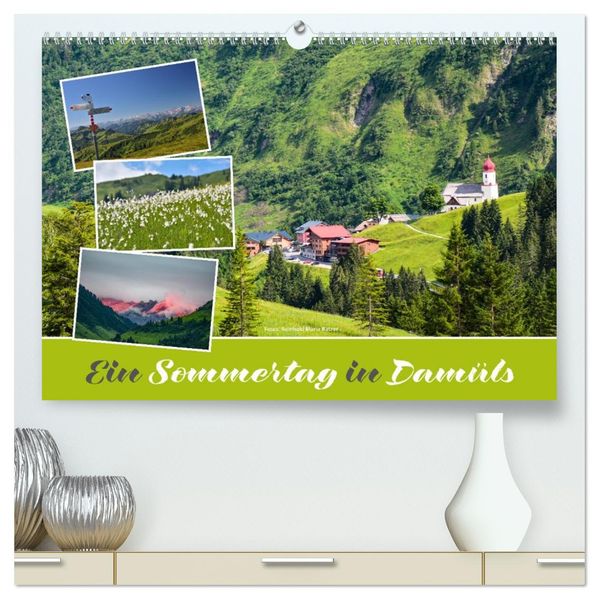 Ein Sommertag in Damüls (hochwertiger Premium Wandkalender 2027 DIN A2 quer) Kunstdruck in Hochglanz