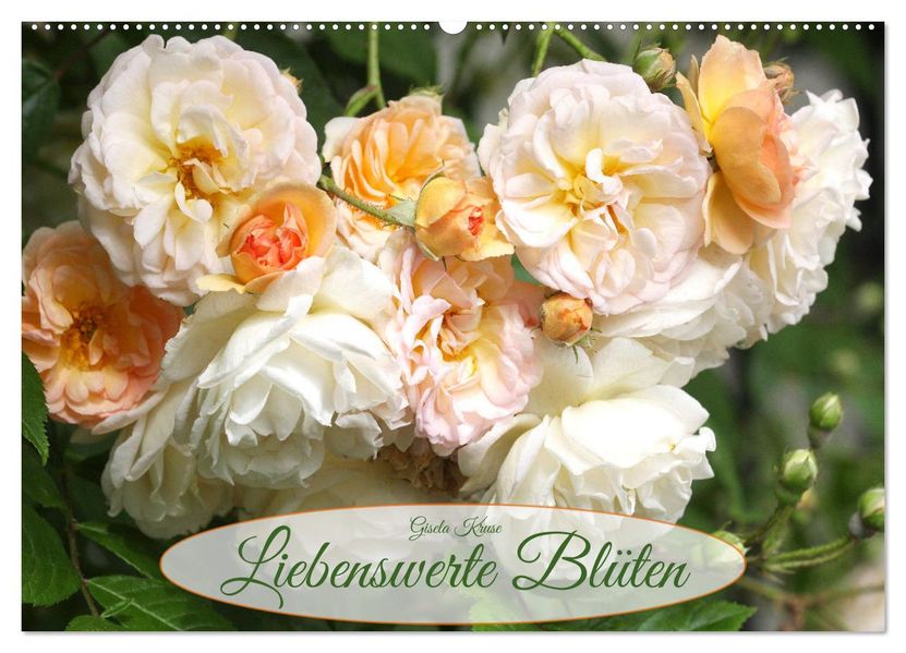 Liebenswerte Blüten (Wandkalender 2027 DIN A2 quer) CALVENDO Monatskalender