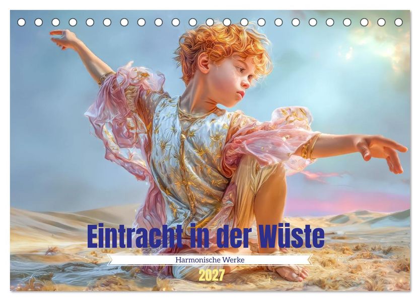 Eintracht in der Wüste - Harmonische Werke (Tischkalender 2027 DIN A5 quer) CALVENDO Monatskalender