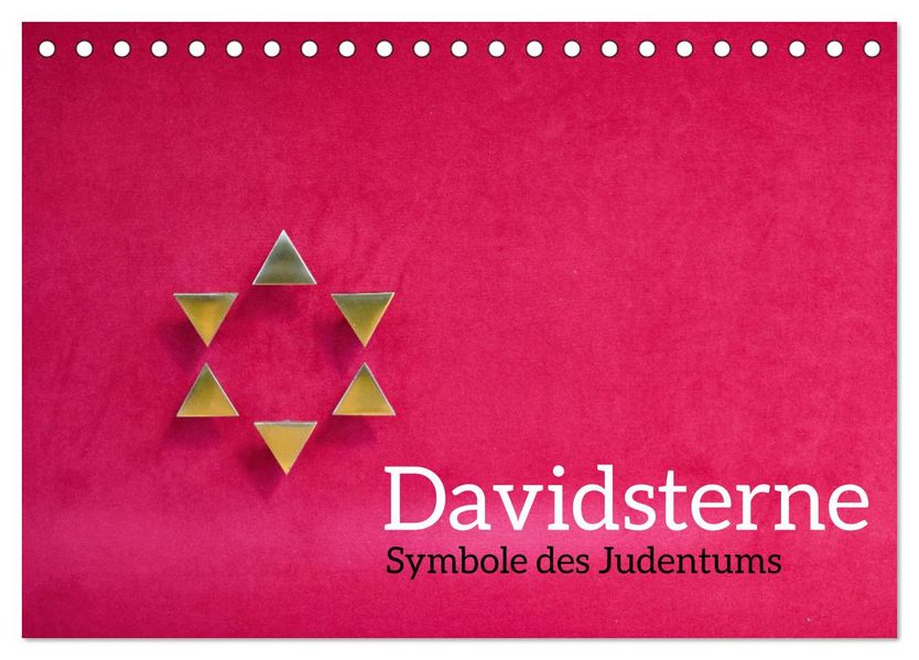 Davidsterne als Symbole des Judentums (Tischkalender 2027 DIN A5 quer) CALVENDO Monatskalender