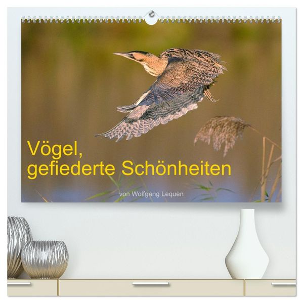 Vögel Gefiederte Schönheiten (hochwertiger Premium Wandkalender 2027 DIN A2 quer) Kunstdruck in Hochglanz