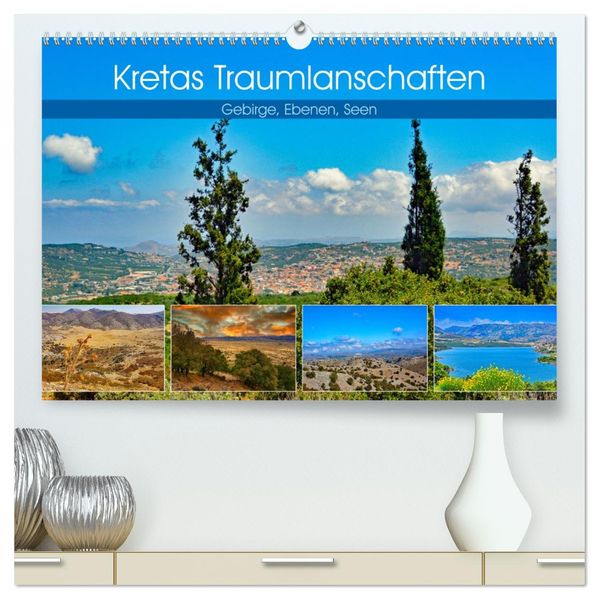Kretas Traumlandschaften (hochwertiger Premium Wandkalender 2027 DIN A2 quer) Kunstdruck in Hochglanz