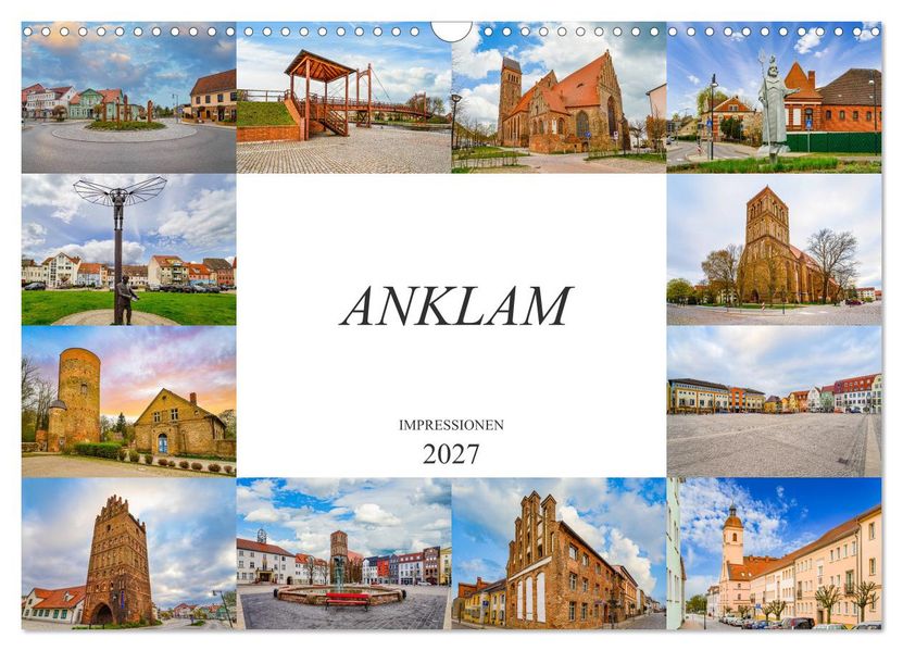 Anklam Impressionen (Wandkalender 2027 DIN A3 quer) CALVENDO Monatskalender